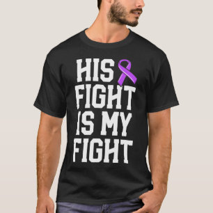 T-shirt Son Combat Est Mon Combattre Epilepsie Cadeau Purp