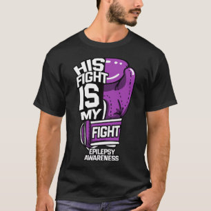 T-shirt Son Combat Est Mon Combattre Epilepsie Seizure Neu