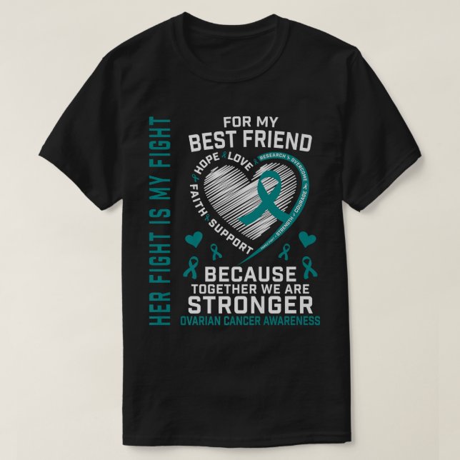 T-shirt Son Combat Est Mon Meilleur Ami De Combat Cancer D (Design devant)