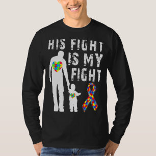 T-shirt Son Combat Est Mon Puzzle De Sensibilisation sur l