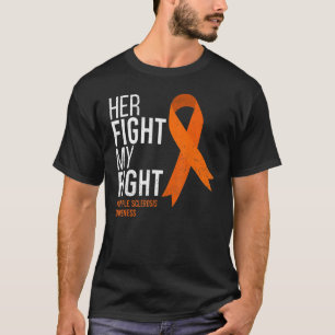 T-shirt Son combat est My Fight Multiple Sclerosis MS Awar