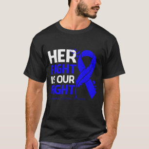 T-shirt Son combat est notre combat contre la maladie de H