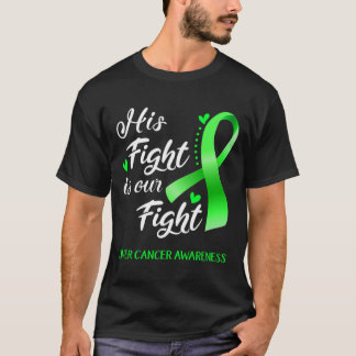 T-shirt \Son combat est notre combat Liver Cancer Sensibil