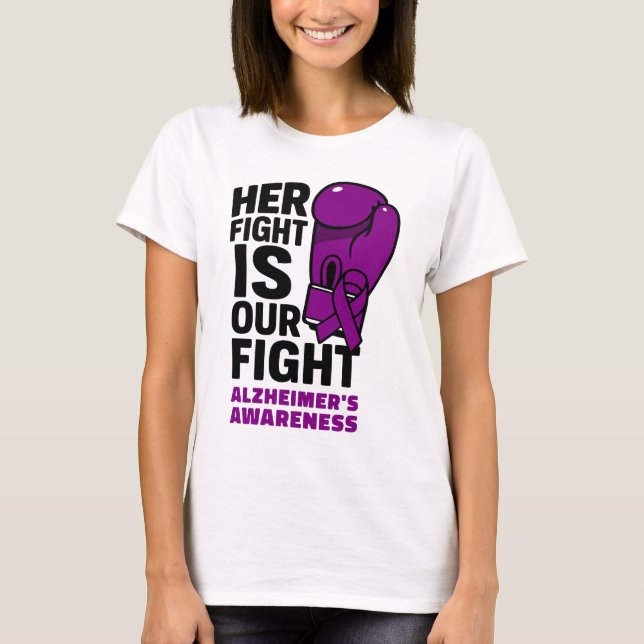 T-shirt Son combat est notre combat - Sensibilisation à la (Devant)