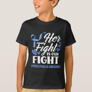 T-shirt Son Combat Est Notre Fille Hydrocéphalie Awar
