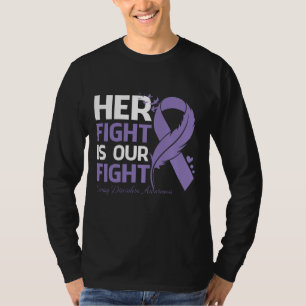 T-shirt Son combat est notre lutte contre les troubles ali
