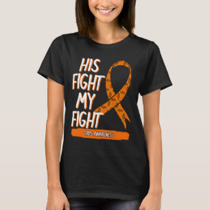 T-shirt Son combat Mon combat CRPS Sensibilisation Orange