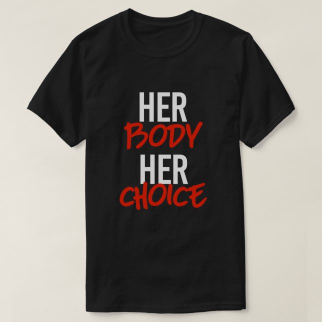 T-shirt Son corps son choix (Design devant)