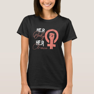 T-shirt Son Corps Son Choix Pro Choice Abortion Féministe