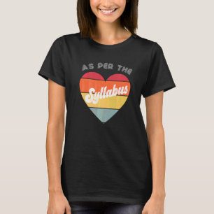 T-shirt Son Dans Le Programme Tenure Enseignement Retro Ac