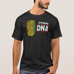 T-shirt Son Dans Mon ADN Drapeau National Guin Patriotique