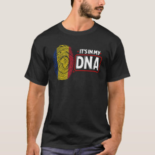 T-shirt Son Dans Mon ADN Drapeau National Roumain Patrioti