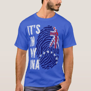 T-shirt SON DANS MON ADN Îles Cook Drapeau Hommes Femmes E