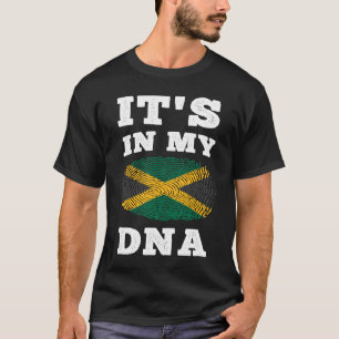 T-shirt Son dans mon ADN Jamaïque Drapeau Jamaïcain