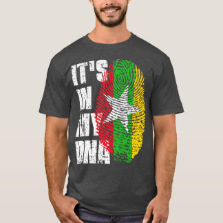 T-shirt SON DANS MON ADN Myanmar Drapeau garçon fille cade