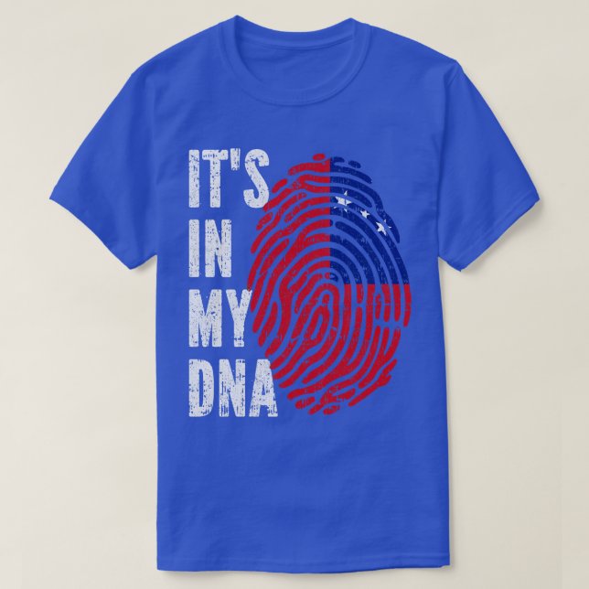 T-shirt SON DANS MON ADN Samoa Drapeau Hommes Femmes Enfan (Design devant)