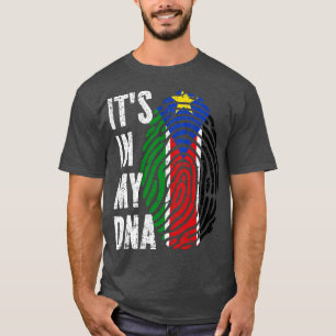 T-shirt SON DANS MON ADN Sud-Soudan Drapeau Hommes Femmes