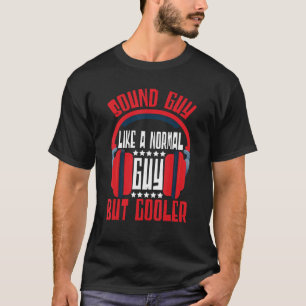 T-shirt Son Engineer Sound Guy Comme Un Type Normal Audio