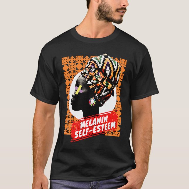 T-shirt Son Esteem Melanin Boost et Histo Noire 2023 (Devant)