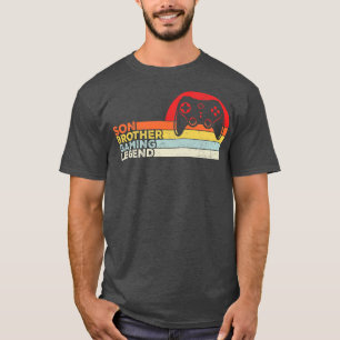 T-shirt Son Frère GamingFunny Gaming Citation Retro Cadeau