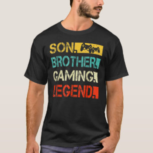 T-shirt Son Frère Jeu Légende Jeu Vidéo Gamer Pour Garçons