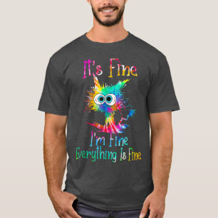 T-shirt Son Im Fin Tout Est Beau Chat Cravate Drôle