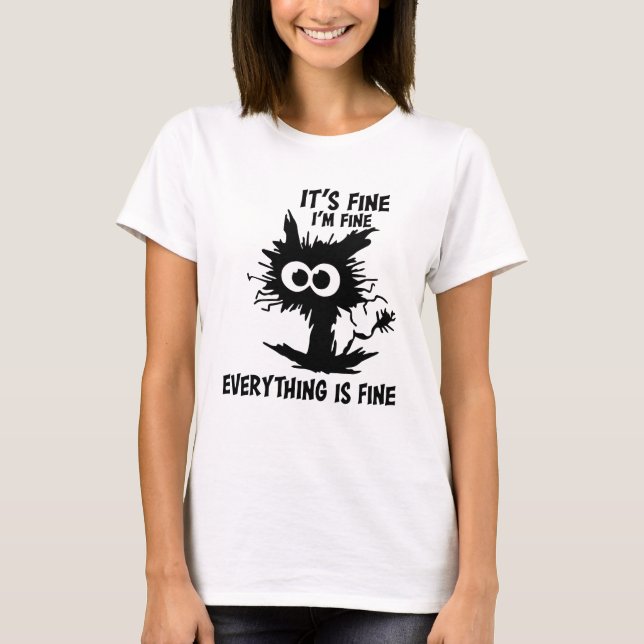 T-shirt Son Im Fin Tout Est Beau Noir Noir Beau (Devant)