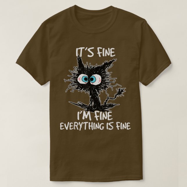 T-shirt Son Im Fin Tout Est Beau Noir Noir Beau (Design devant)