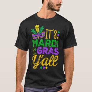 T-shirt Son Masque Mardi Gras Yall Mardi Gras Party