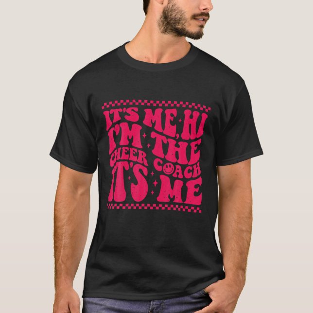 T-shirt Son Me Hi I m'Coach Super Retro tendance (Devant)