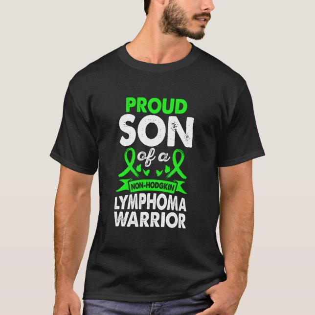 T-shirt Son Of Non Hodgkin Lymphoma Warrior Awareness Gree (Devant)
