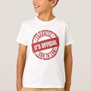 T-shirt Son Officiel Est Le Fils Préféré En Droit