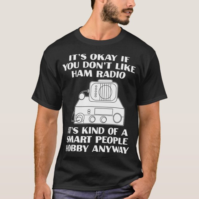 T-shirt Son OK Funny Ham Radio Opérateur Radio Amateur (Devant)