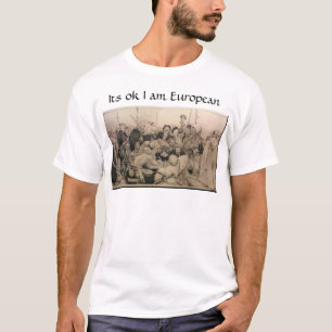 T-shirt Son ok je suis européen