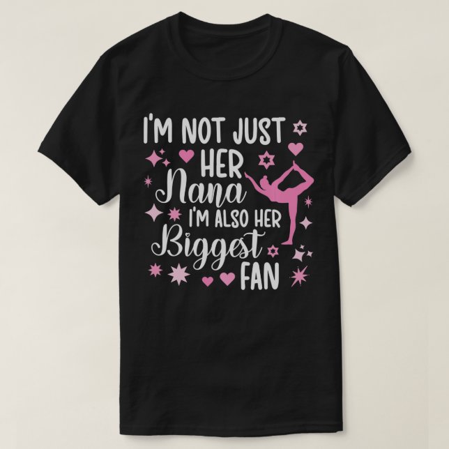 T-shirt Son Plus Grand Fan Gymnastique Nana D'Une Gymnaste (Design devant)