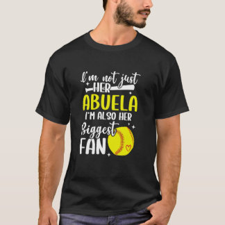 T-shirt Son Plus Gros Ventilateur Softball Abuela D'Un Sof