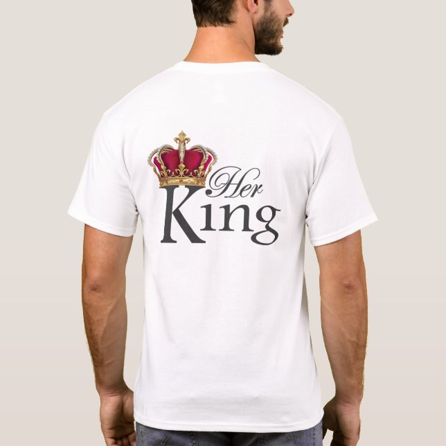 T-shirt Son roi, K sur la poche avant (Dos)