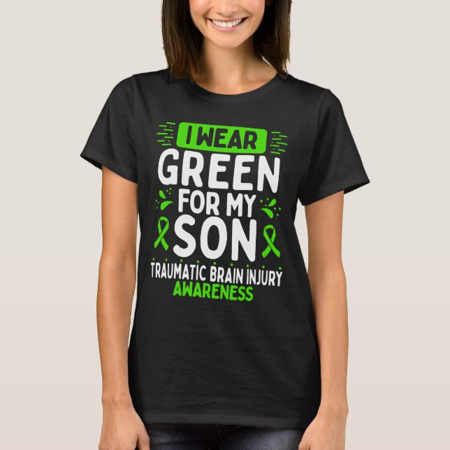T-shirt Son Traumatic Brain Injury Sensibilisation Écran v (Devant)