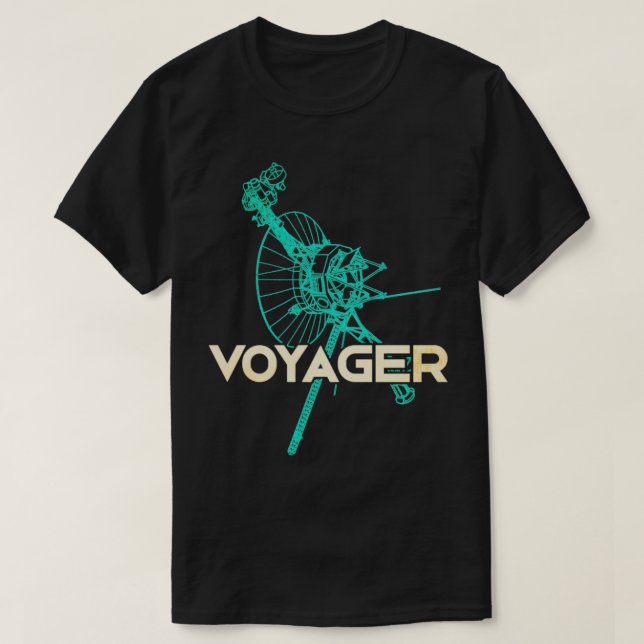 T-shirt sonde spatiale interstellaire Voyager5 (Design devant)