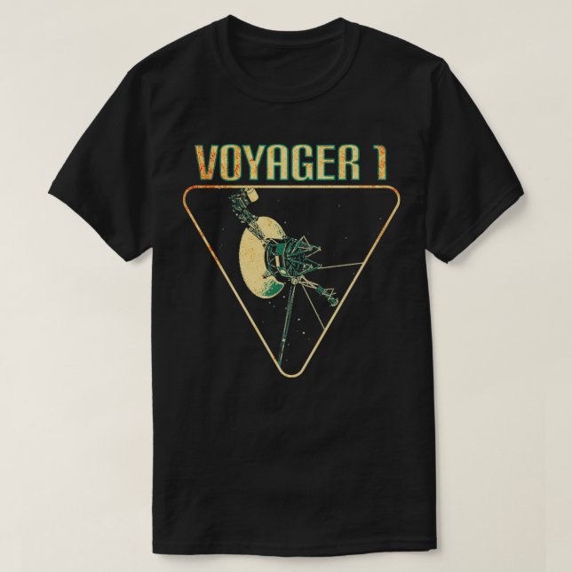 T-shirt sonde spatiale interstellaire Voyager 10 (Design devant)