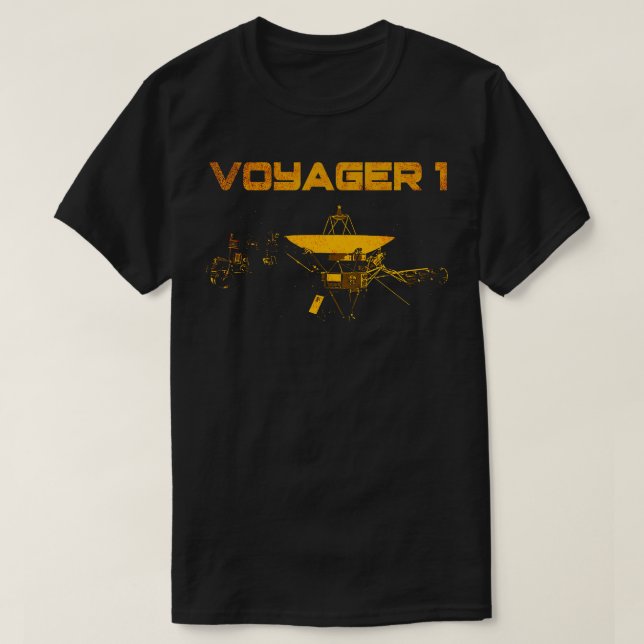 T-shirt sonde spatiale interstellaire Voyager 10 (Design devant)