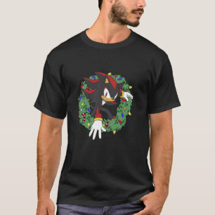 T-shirt Sonic The Hedgehog Christmas Shadow X Mas Wreath