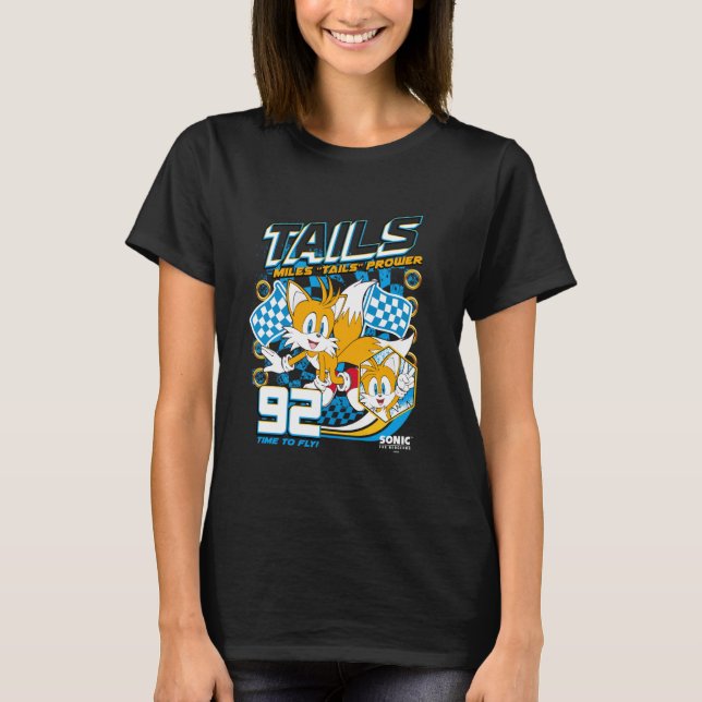 T-shirt Sonic The Hedgehog Miles 'Tails' Prower 92 Racing (Devant)