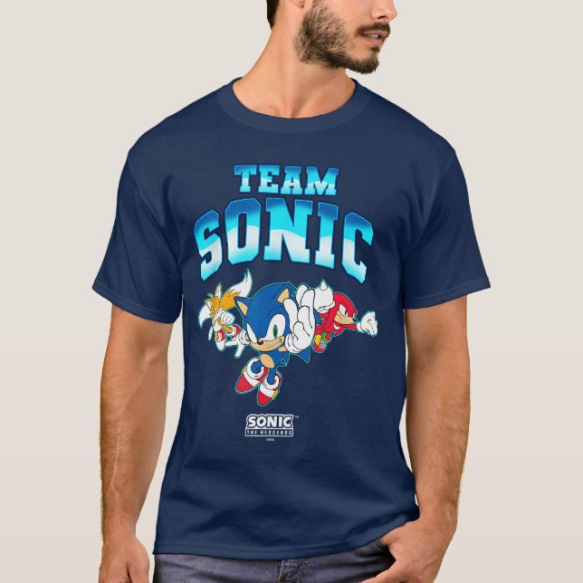 T-shirt Soniche Hedgehogeam Sonic Mainrio Epic Group Shot  (Devant)