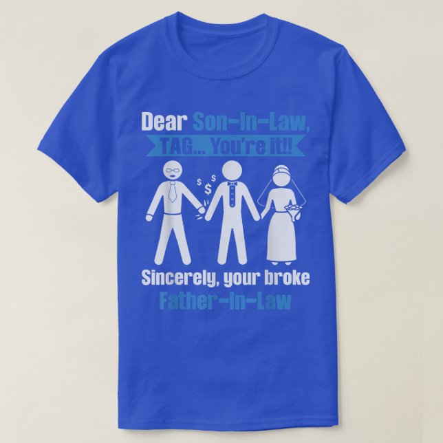 T-shirt Soninlaw et la paternité au mariage  (Design devant)