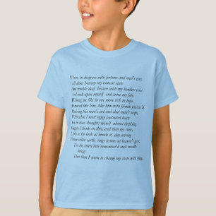 T-shirt Sonnet # 29 par William Shakespeare