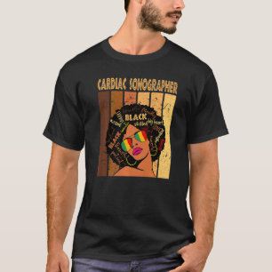 T-shirt Sonographe cardiaque Afro Africaine Femmes Histo N