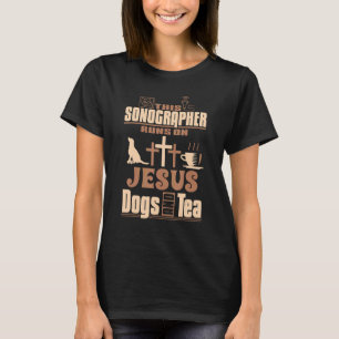 T-shirt Sonographe religieux Jesus Tea Christian Sonogr