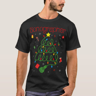 T-shirt Sonographie de Noël Tech Drôle Sonographe laid