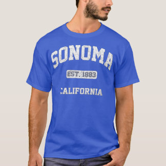 T-shirt Sonoma California CA Etat vintage Style sportif